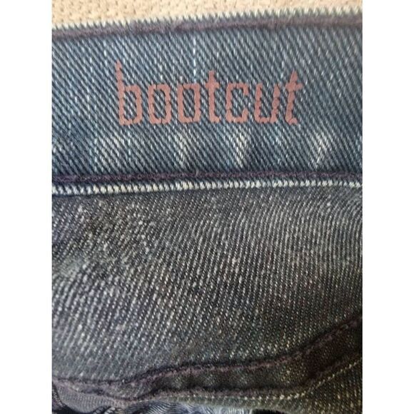 7 For All Mankind Men's Blue Mid Rise Zip Fly Bootcut Denim Jeans Size 36 - Picture 5 of 6